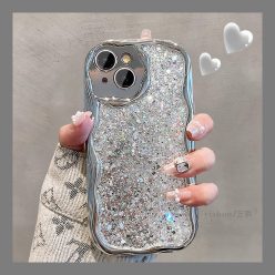輕奢高級感電鍍滴膠閃粉iPhone手機殼