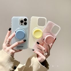 ins馬卡龍純色Magsafe磁吸支架iPhone手機殼(含支架)