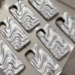 簡約立體水波紋線條iPhone手機殼