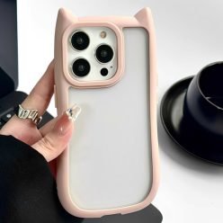 韓國可愛立體貓咪耳朵iPhone手機殼
